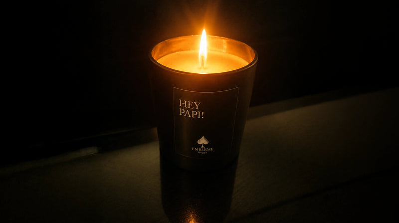 Brulage bougie parfumée