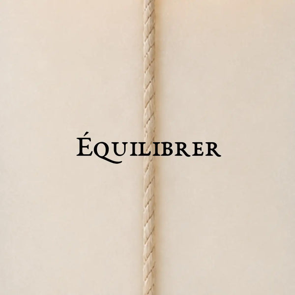 Anatomie d'une bougie - Equilibrer